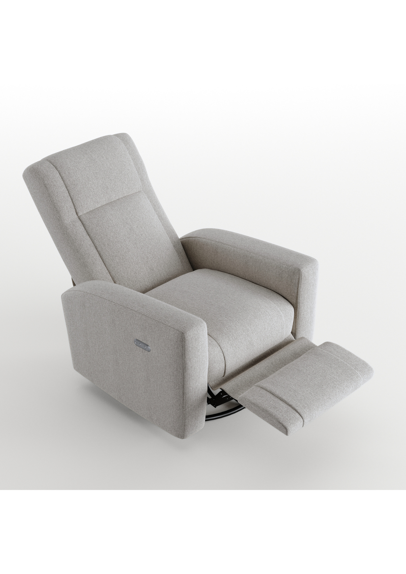 Dream Power Swivel Glider Recliner in Grey
