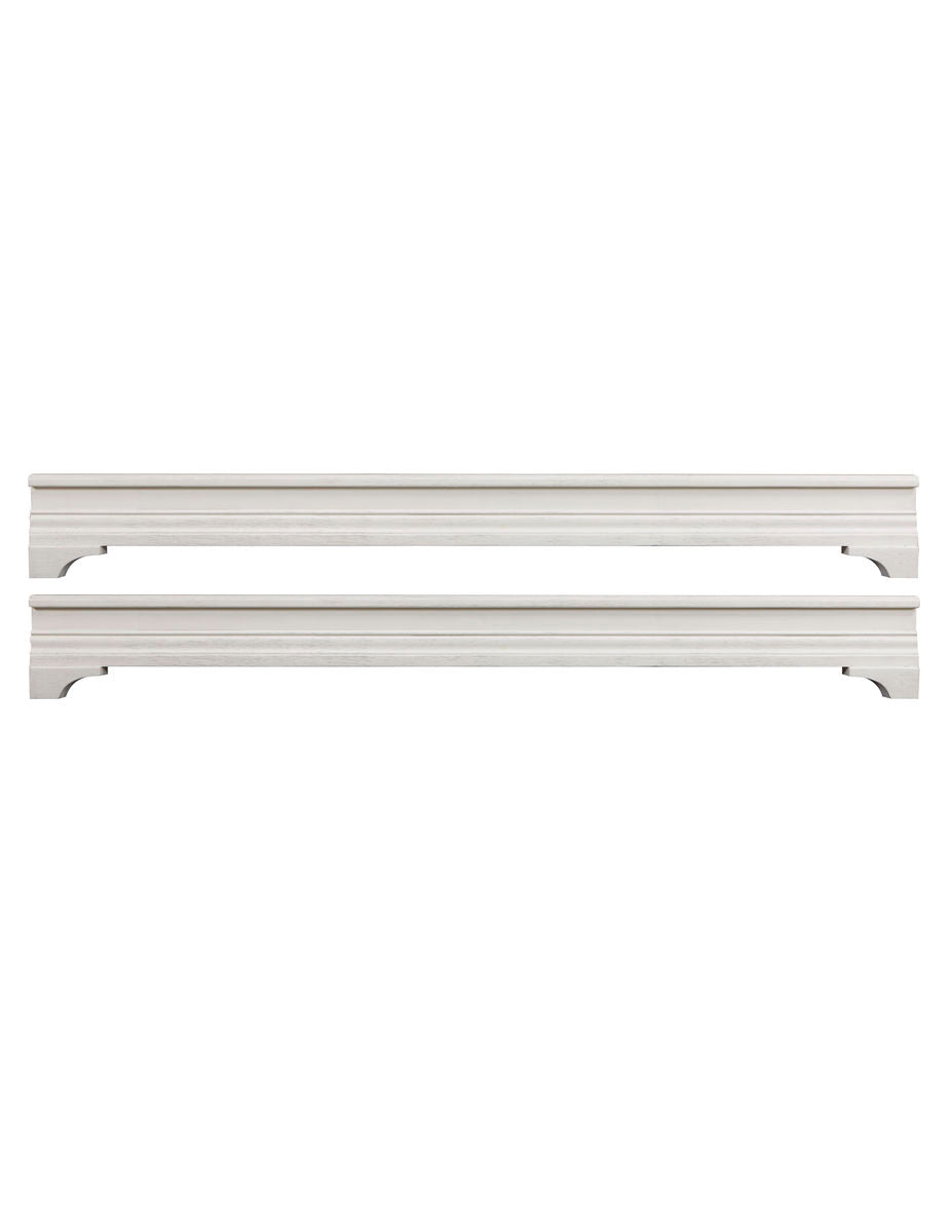Kerrigan Platform Bed Rails in Rustic White