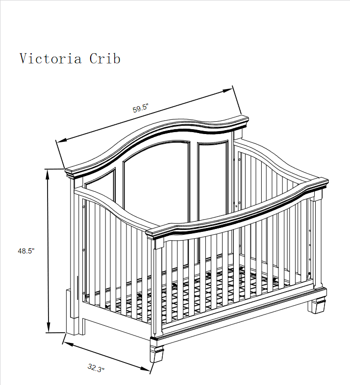 Victoria Crib in Pink image 2