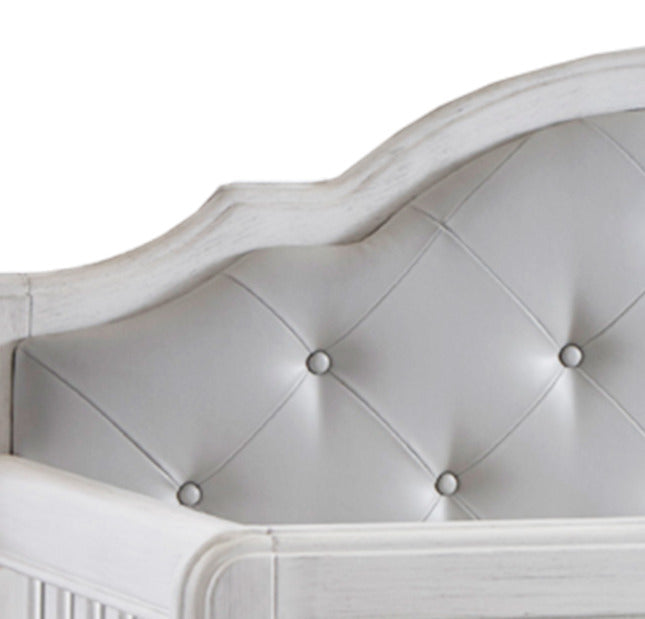 Cristallo Forever Crib with Grey Vinyl Panel image 2