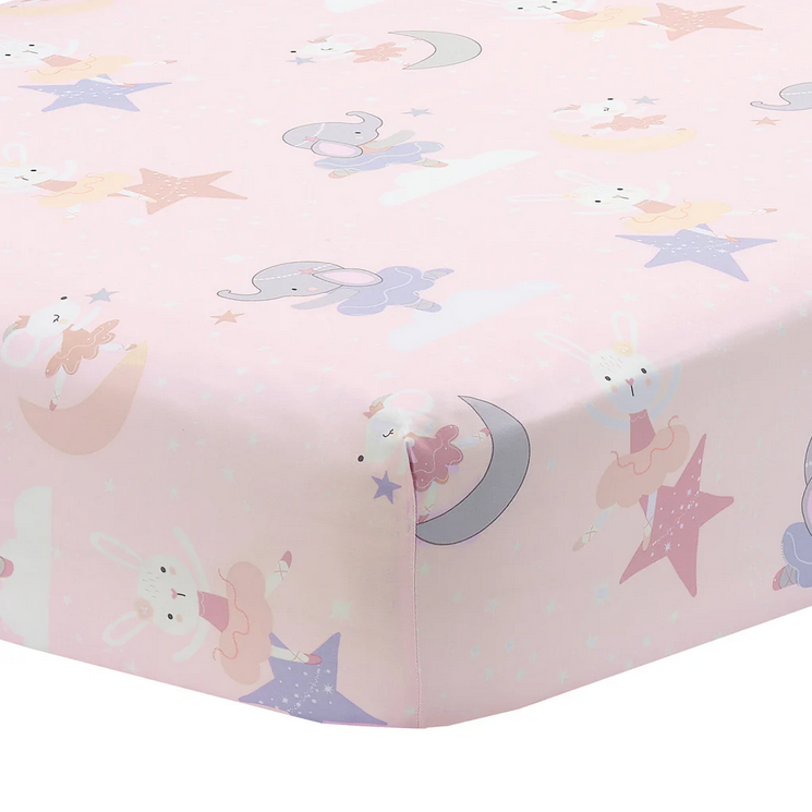 Tiny Dancer 3-Piece Ballet Baby Crib Bedding Set - Elephant image 3