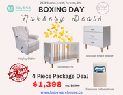 Lollipop 4 Piece Set with Single Dresser