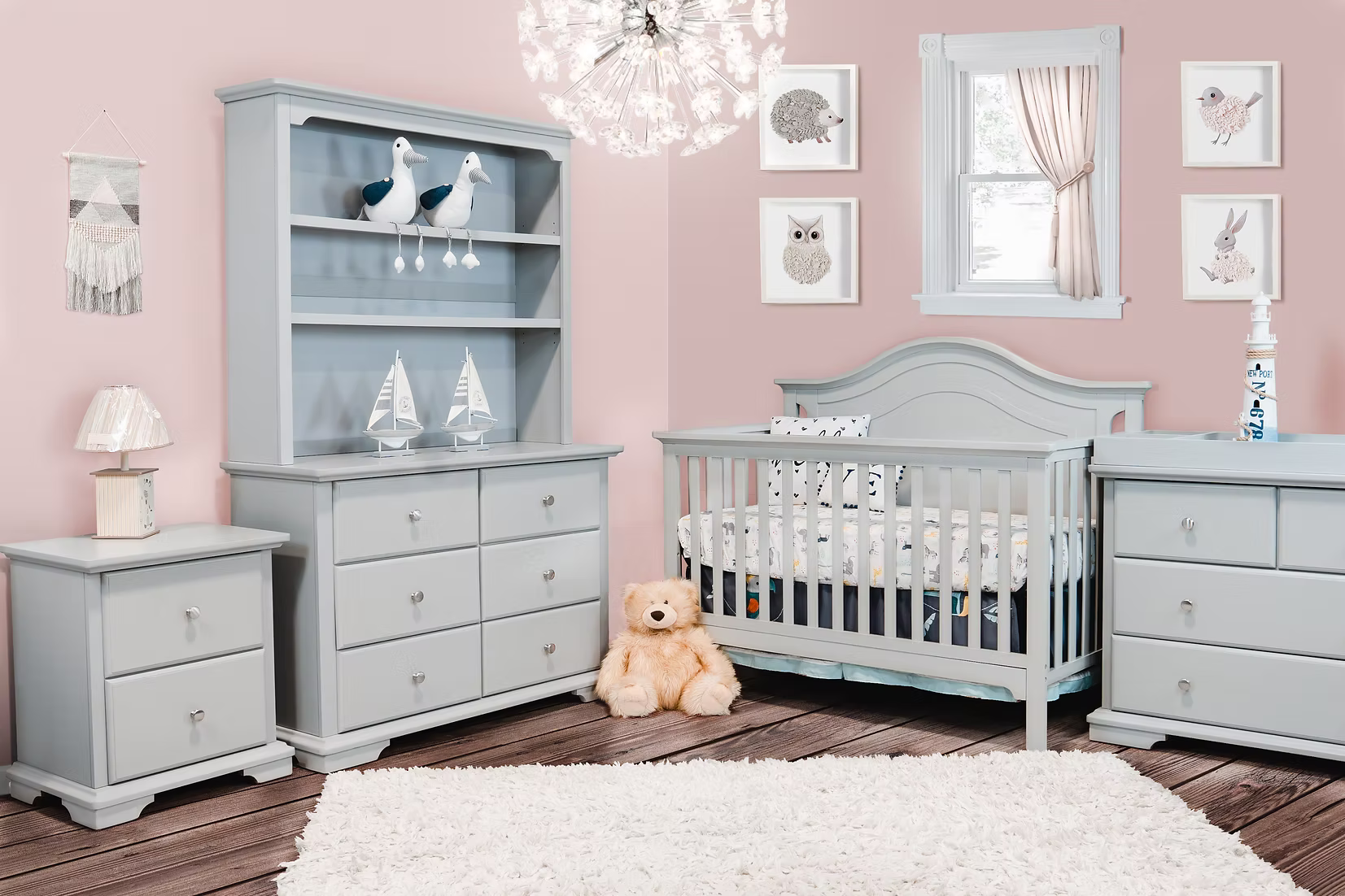 3 PIECE CATANIA DEAL CRIB+DRESSER+FREE MATTRESS**