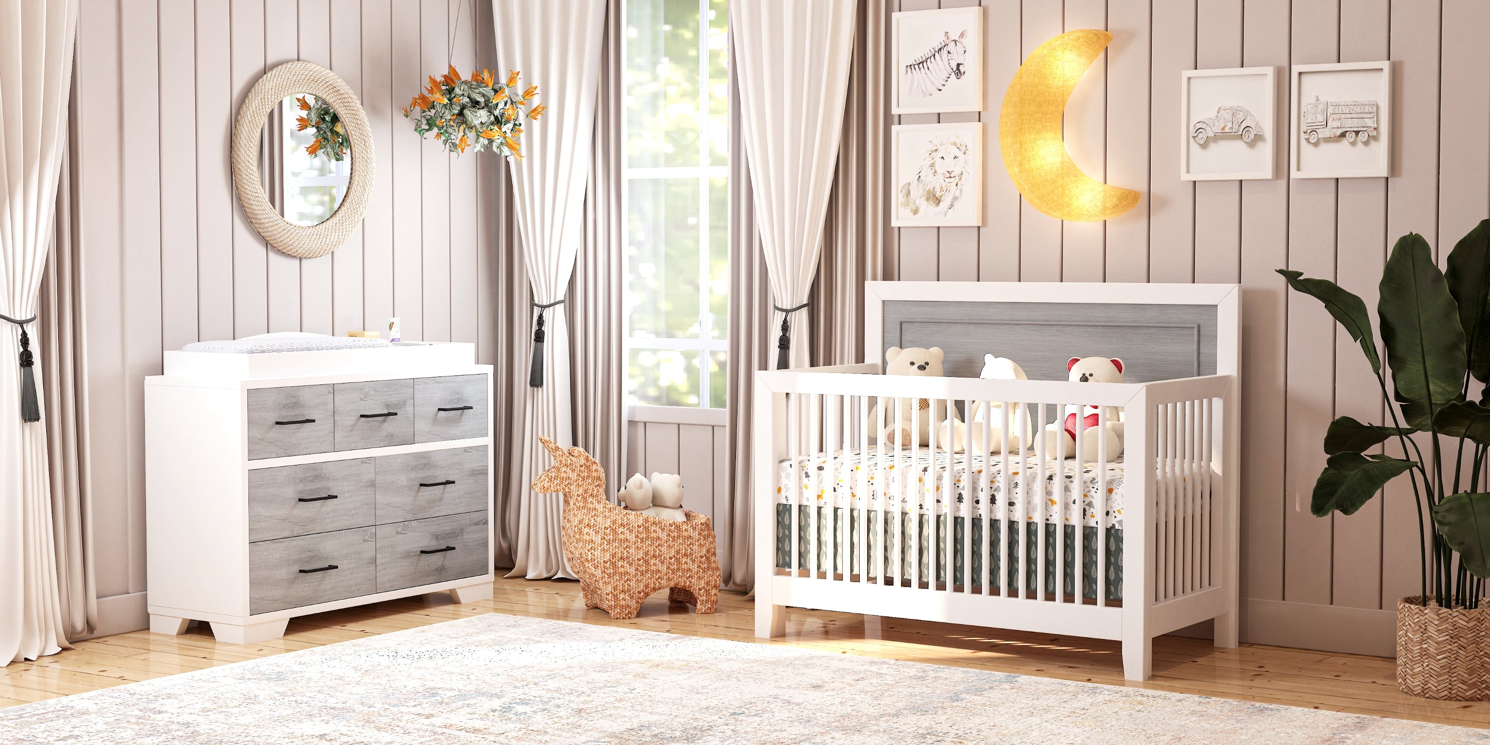 slim fit dress slacks 3 PIECE BIRCH SET ** CRIB+DRESSER+FREE MATTRESS**