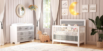 3 PIECE BIRCH SET  ** CRIB+DRESSER+FREE MATTRESS** image 0