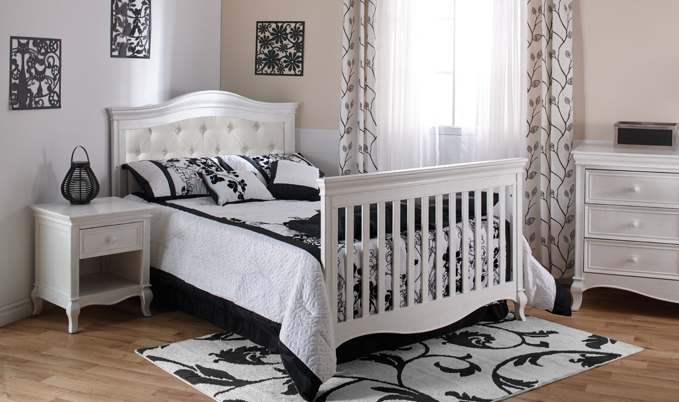Pali Diamante Universal Bed Rails in Vintage White image 1