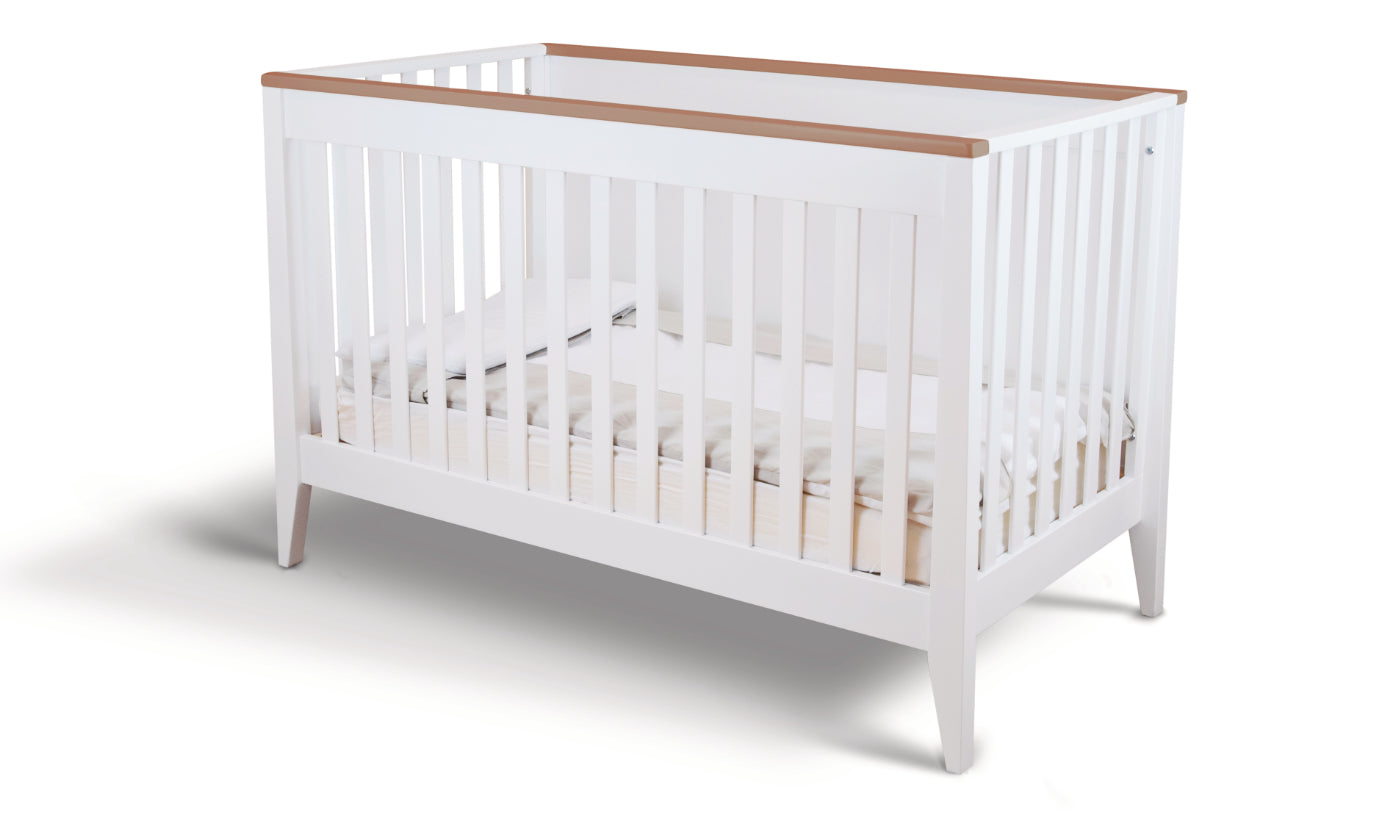 Botticelli Convertible Crib in White/Walnut