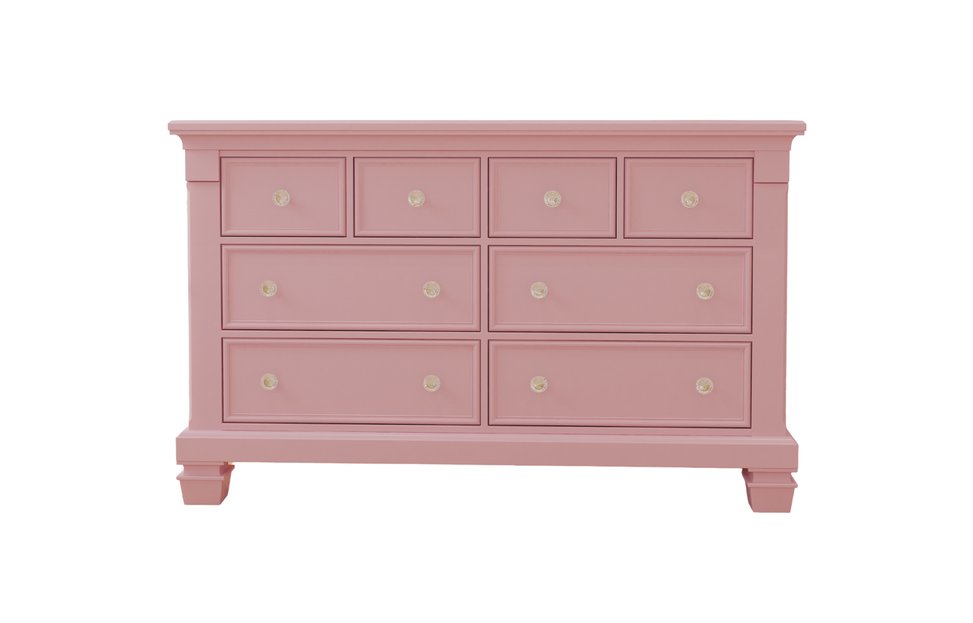 Glendale Double Dresser in Pink