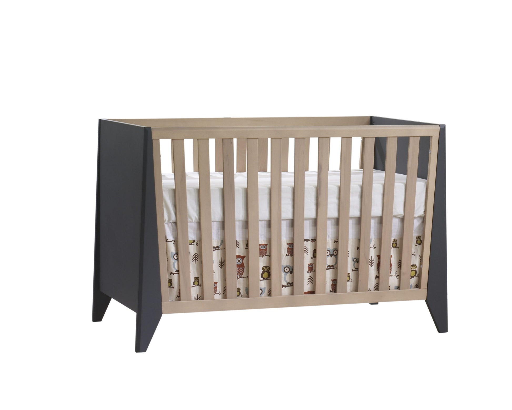 Flexx Premium Classic crib in Graphite/Natural Wheat image 0