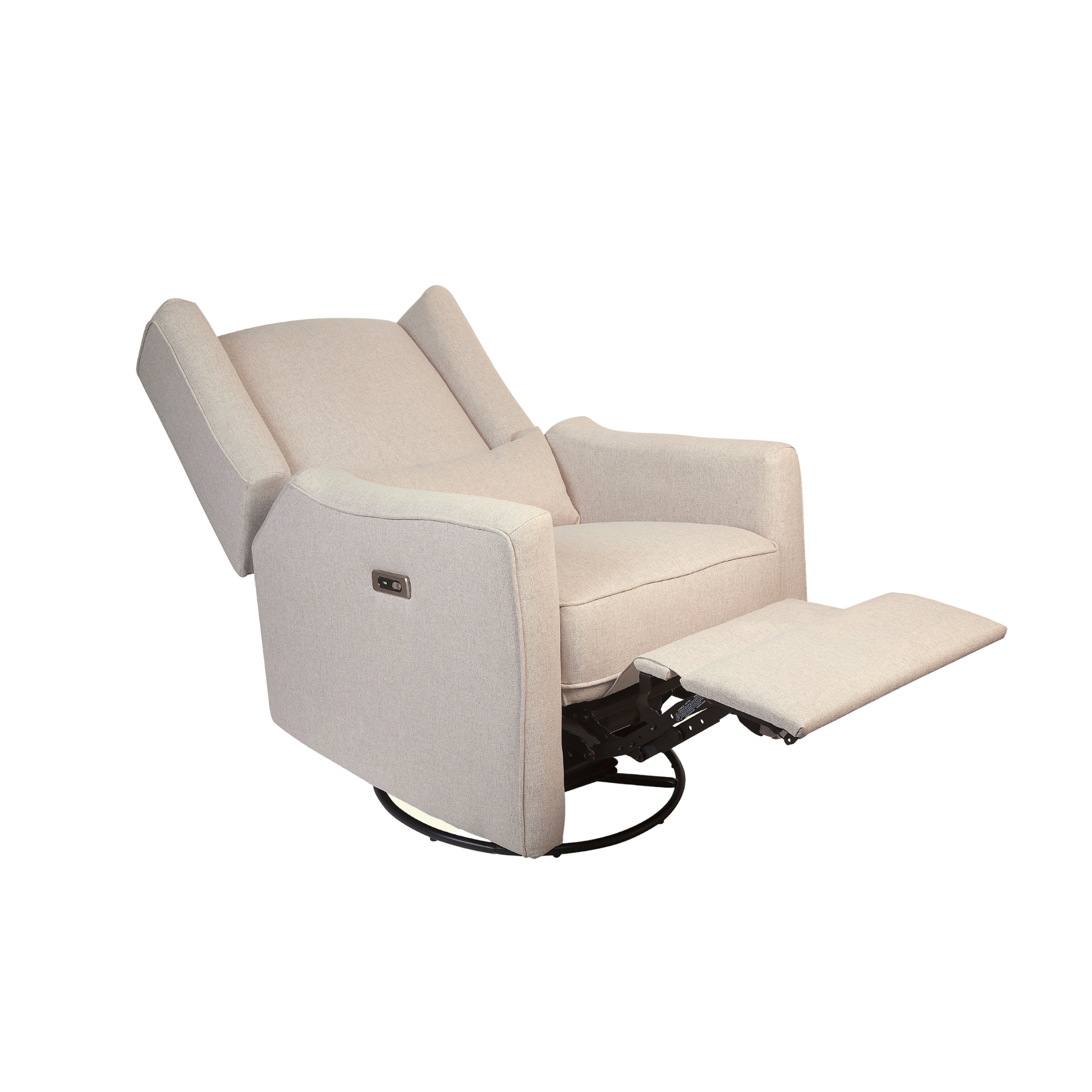 Lil Angels Contour Pedic Swivel Power Glider Recliner in Sand image 9