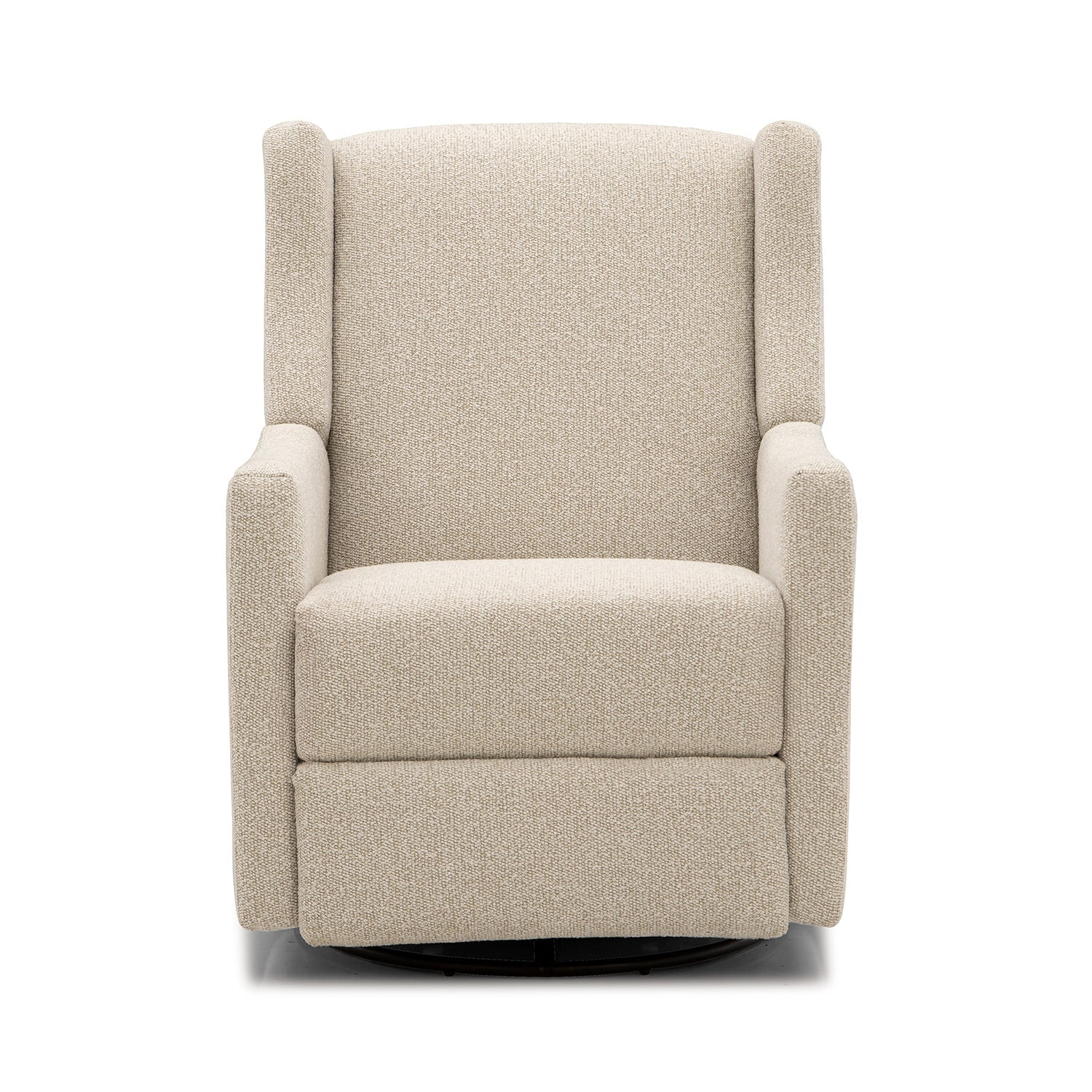 Lillian Manual Swivel Glider Recliner Beige | Baby Warehouse