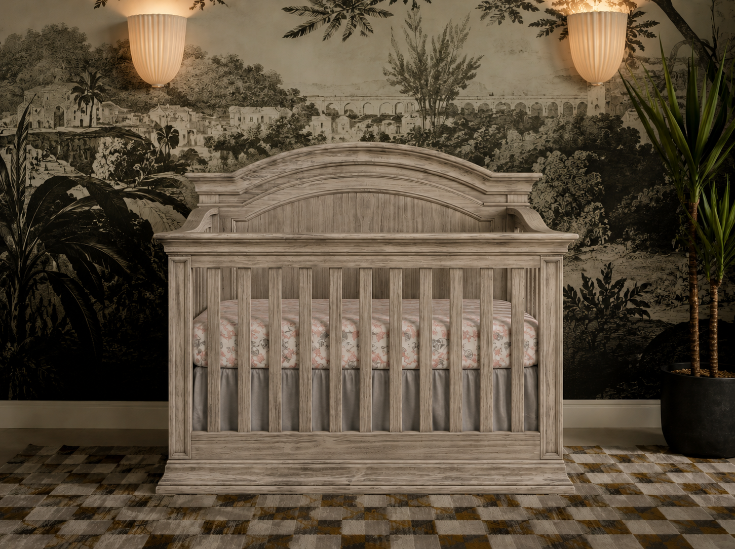 Color: Rustic White | Khloe Convertible Crib