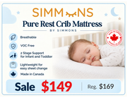 Pure Rest Simmons crib mattress
